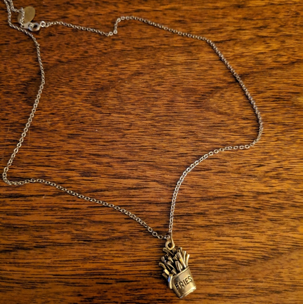 French fries necklace